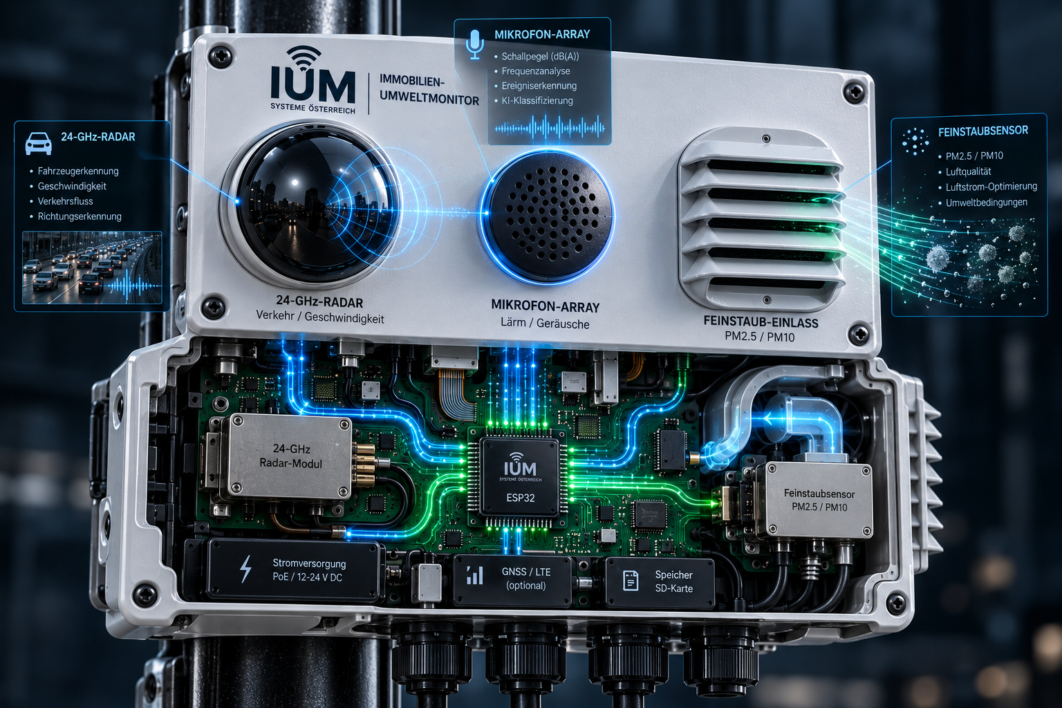 IUM Sensor Schnittmodell Innenleben